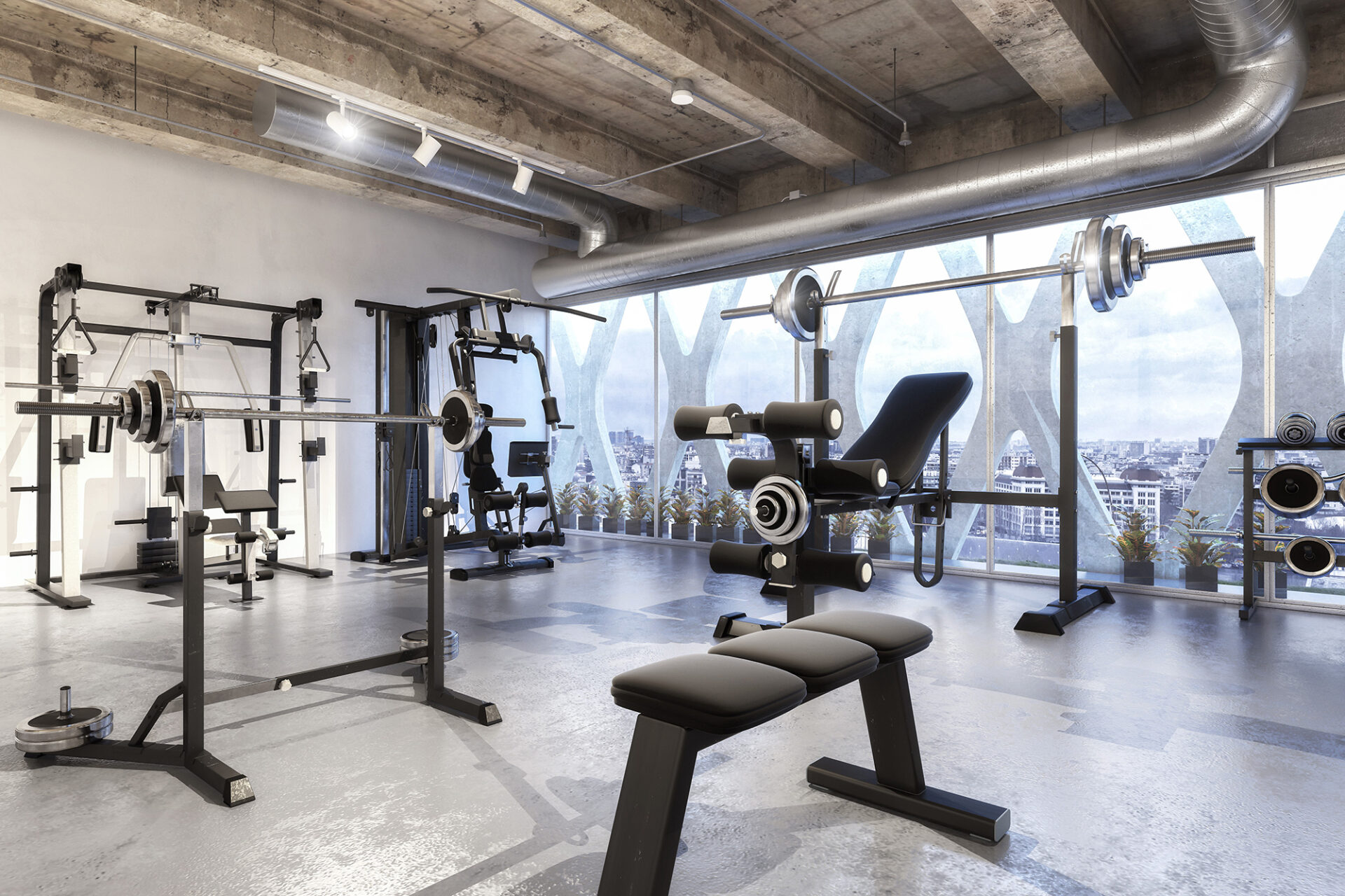 Fitnessstudio im Hotel