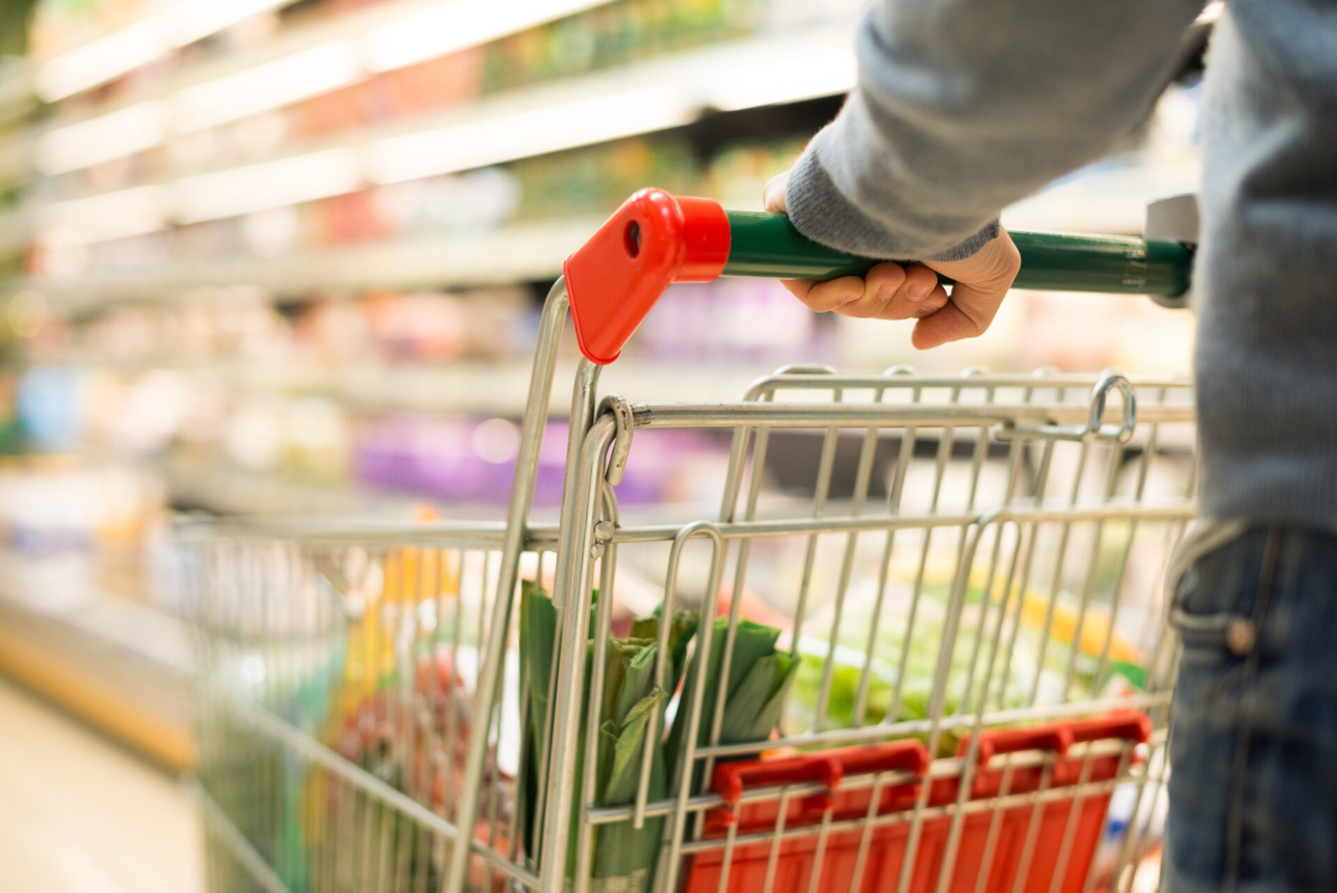 Einkaufen, Supermarkt, Einkaufswagen