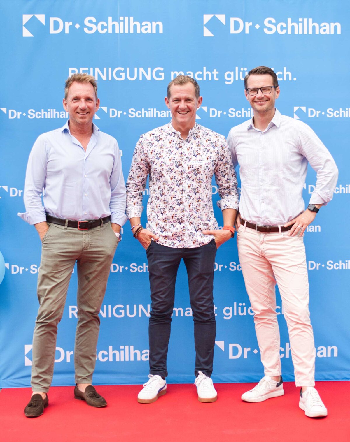 Eigentümer Clemens Maria Schilhan mit unserer Geschäftsführung J. Christian Reiterer und Christoph Kurre